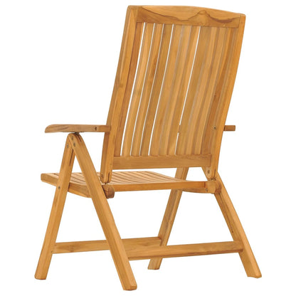 vidaXL Chaises de jardin avec coussins 8 pcs Bois de teck massif
