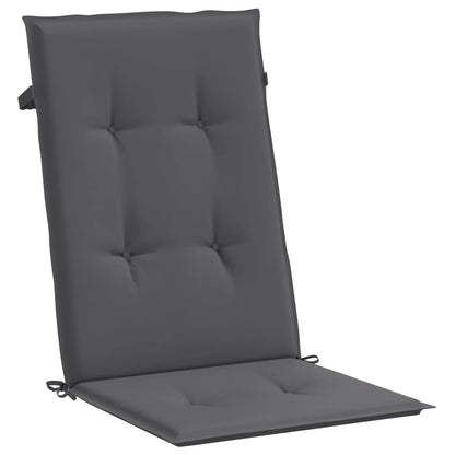vidaXL Chaises de jardin avec coussins 8 pcs Bois de teck massif