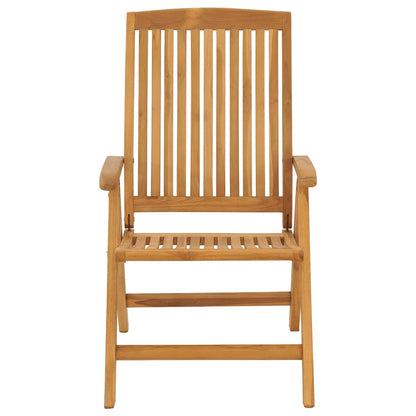 vidaXL Chaises de jardin avec coussins 8 pcs Bois de teck massif