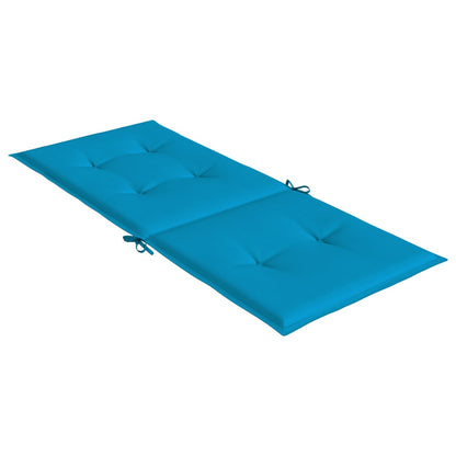 vidaXL Gartenstühle mit Auflagen 8 Stk. Massivholz Teak