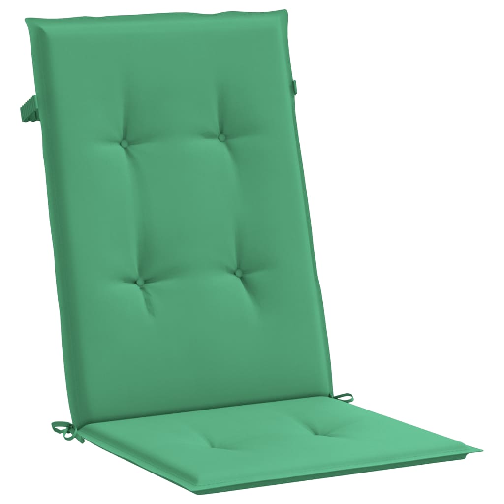 vidaXL Gartenstühle mit Auflagen 8 Stk. Massivholz Teak