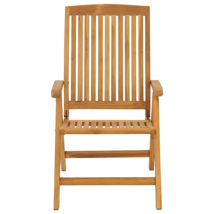 vidaXL Chaises de jardin avec coussins 8 pcs Bois de teck massif