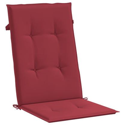 vidaXL Chaises de jardin avec coussins 8 pcs Bois de teck massif