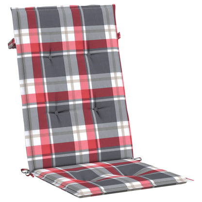 vidaXL Chaises de jardin avec coussins 8 pcs Bois de teck massif