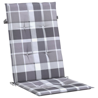 vidaXL Chaises de jardin avec coussins 8 pcs Bois de teck massif