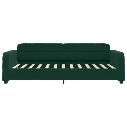 vidaXL Tagesbett Ausziehbar mit Schubladen Dunkelgrün 80x200 cm Samt