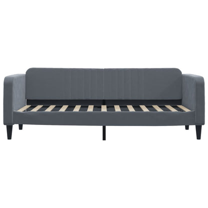 vidaXL Tagesbett Ausziehbar Dunkelgrau 80x200 cm Samt