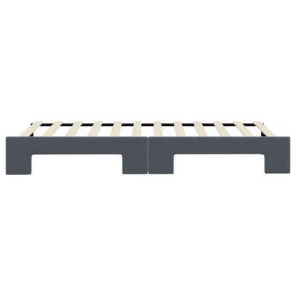 vidaXL Tagesbett Ausziehbar Dunkelgrau 80x200 cm Samt