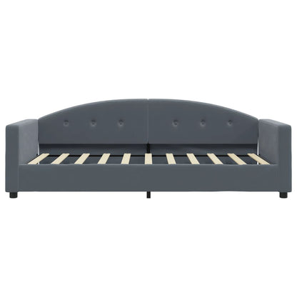 vidaXL Tagesbett mit Matratze Dunkelgrau 90x190 cm Samt