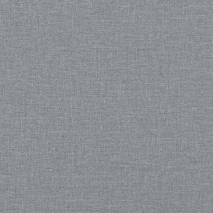 Tagesbett Ausziehbar mit Schubladen Hellgrau 90x200 cm Stoff