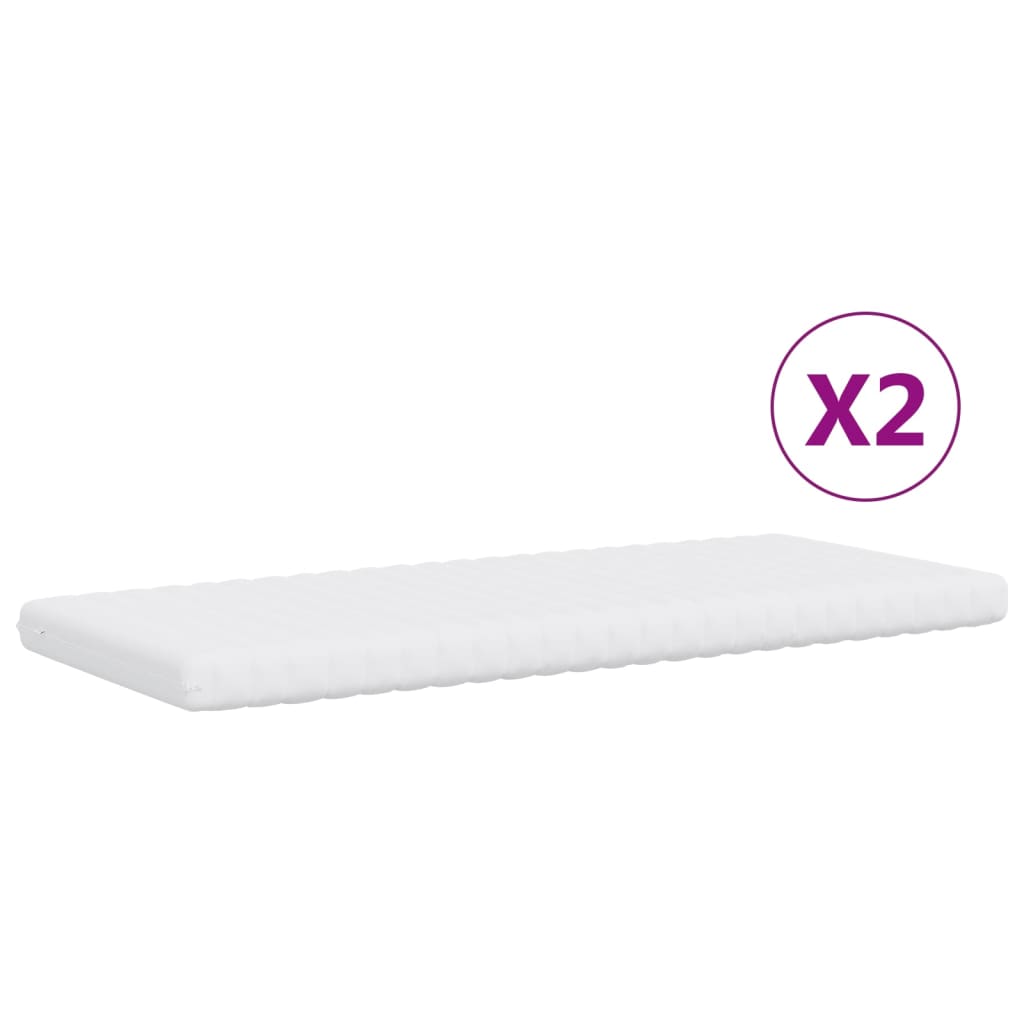 vidaXL Tagesbett Ausziehbar mit Matratzen Dunkelgrau 90x190 cm Samt