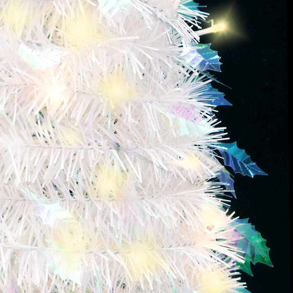 vidaXL Pop-Up-Weihnachtsbaum Künstlich 50 LEDs Weiß 120 cm