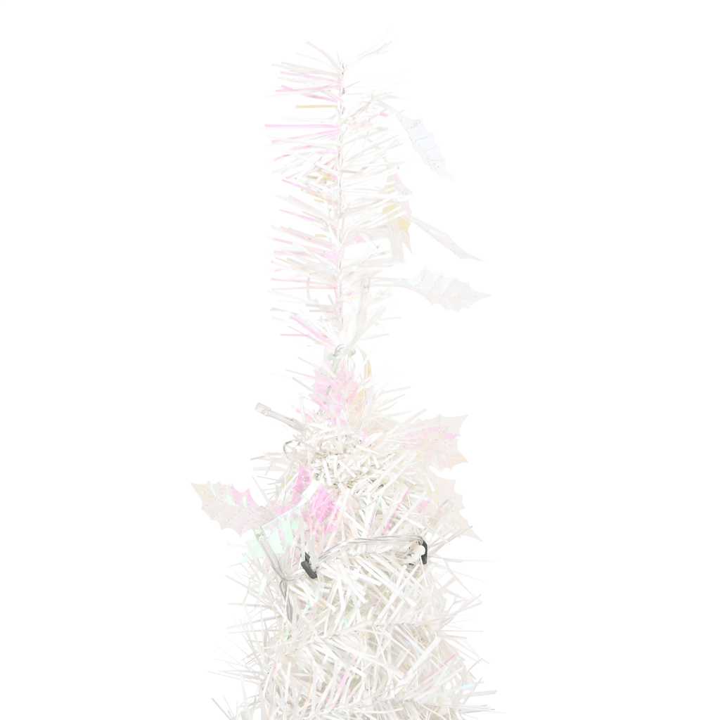 vidaXL Pop-Up-Weihnachtsbaum Künstlich 50 LEDs Weiß 120 cm