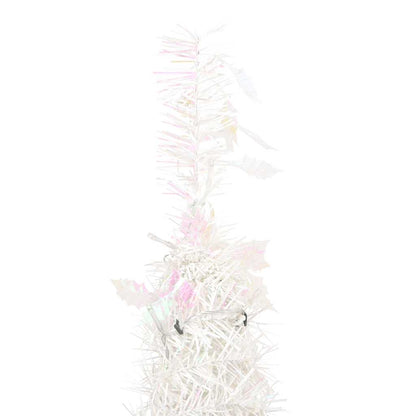 vidaXL Pop-Up-Weihnachtsbaum Künstlich 50 LEDs Weiß 120 cm
