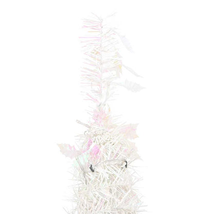 vidaXL Pop-Up-Weihnachtsbaum Künstlich 200 LEDs Weiß 210 cm