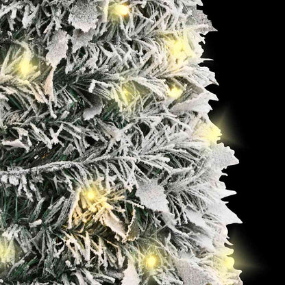 vidaXL Pop-Up-Weihnachtsbaum Künstlich Beschneit 100 LEDs 150 cm
