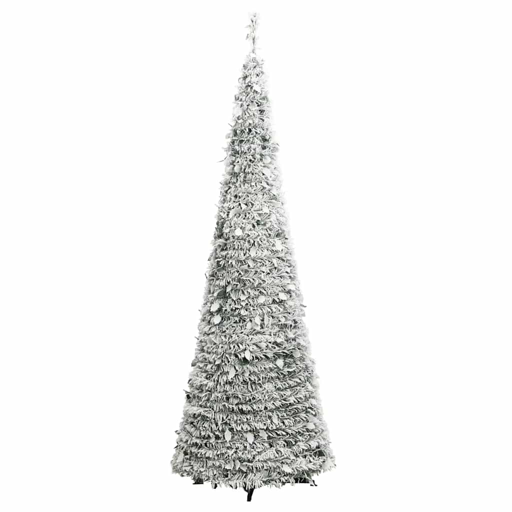 vidaXL Pop-Up-Weihnachtsbaum Künstlich Beschneit 150 LEDs 180 cm