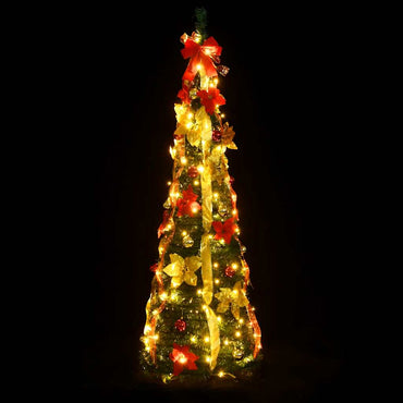 vidaXL Sapin de Noël Pop-Up Artificiel 50 LED Vert 120 cm