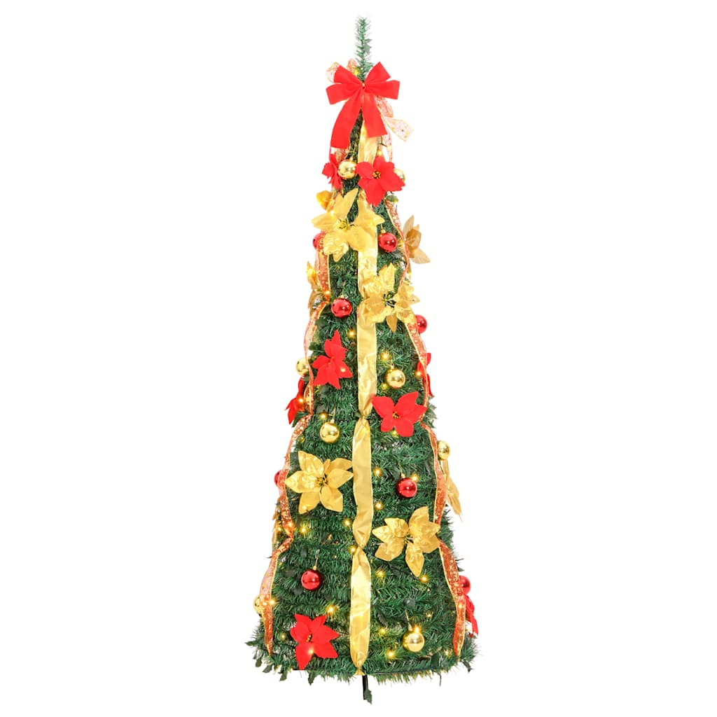 vidaXL Sapin de Noël artificiel pop-up 150 LED Vert 180 cm
