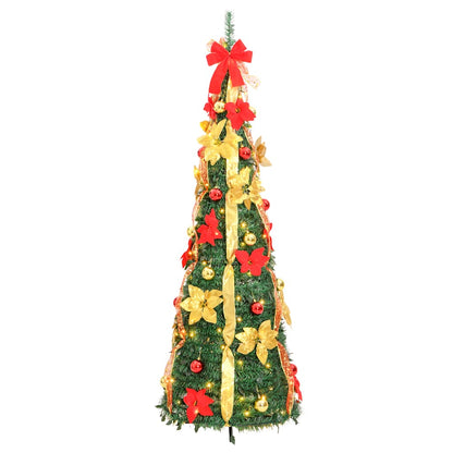 vidaXL Sapin de Noël artificiel pop-up 200 LED Vert 210 cm