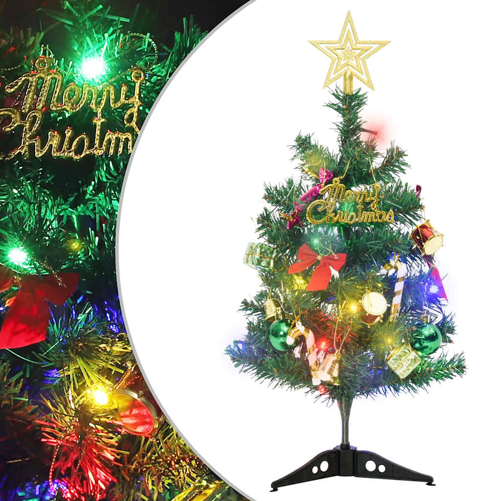 vidaXL Mini-sapin de Noël artificiel avec éclairage 20 LED 45 cm