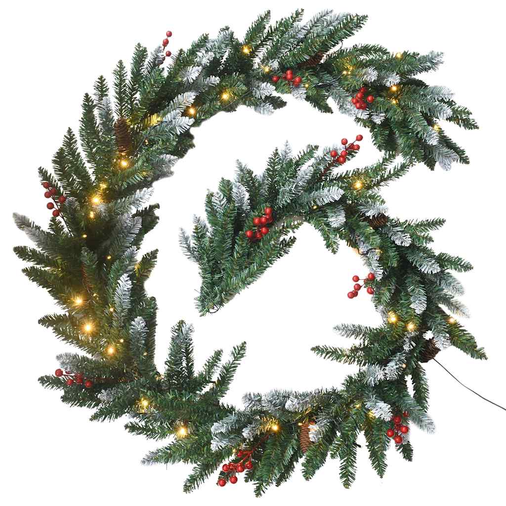 vidaXL 4-tlg. Türschmuck-Set für Weihnachten PVC