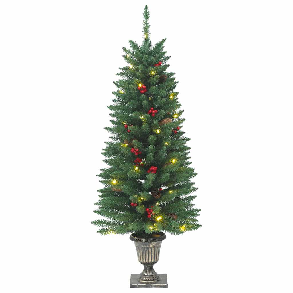 vidaXL Sapins de Noël artificiels 2 pcs 100 LED Vert 120 cm