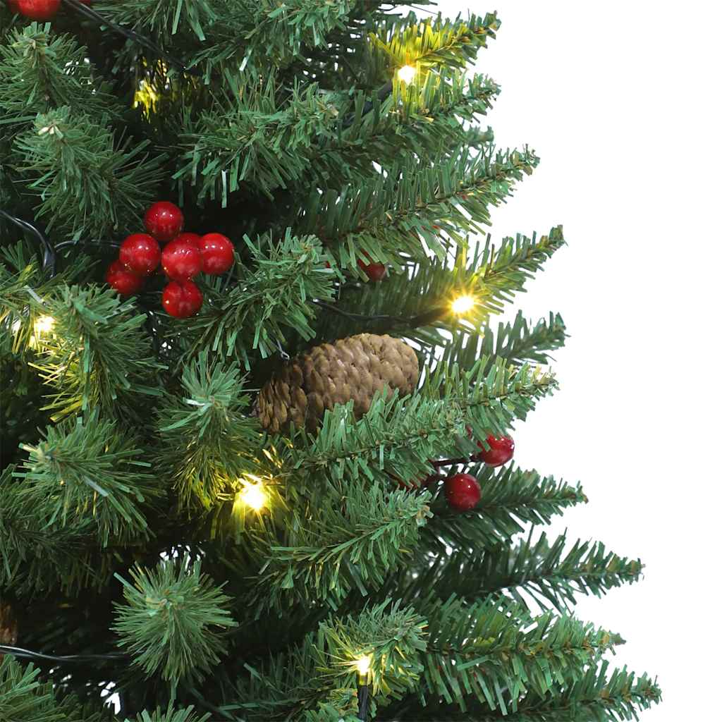 vidaXL Sapins de Noël artificiels 2 pcs 100 LED Vert 120 cm