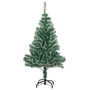 vidaXL Künstlicher Weihnachtsbaum Beschneit Grün 120 cm