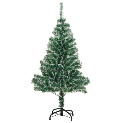 vidaXL Künstlicher Weihnachtsbaum Beschneit Grün 120 cm