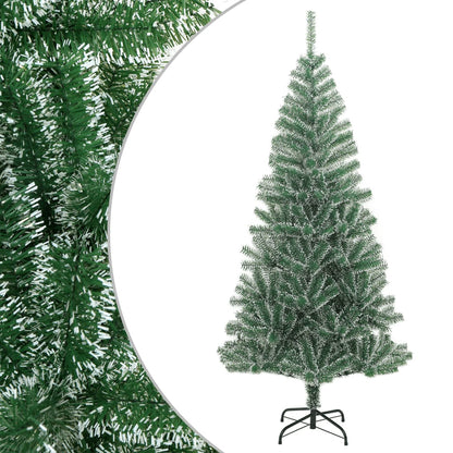 vidaXL Künstlicher Weihnachtsbaum Beschneit Grün 180 cm