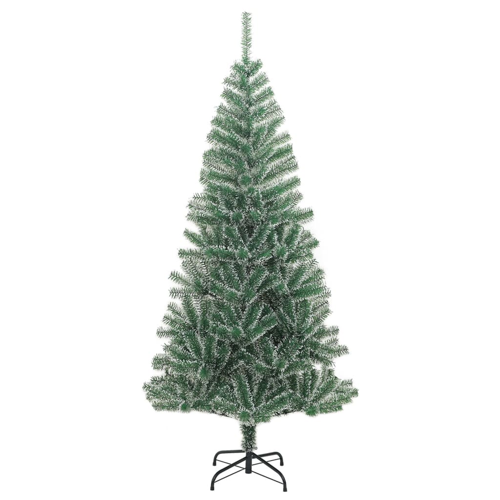 vidaXL Künstlicher Weihnachtsbaum Beschneit Grün 180 cm