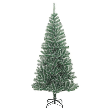 vidaXL Künstlicher Weihnachtsbaum Beschneit Grün 210 cm