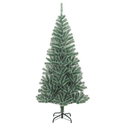 vidaXL Künstlicher Weihnachtsbaum Beschneit Grün 210 cm