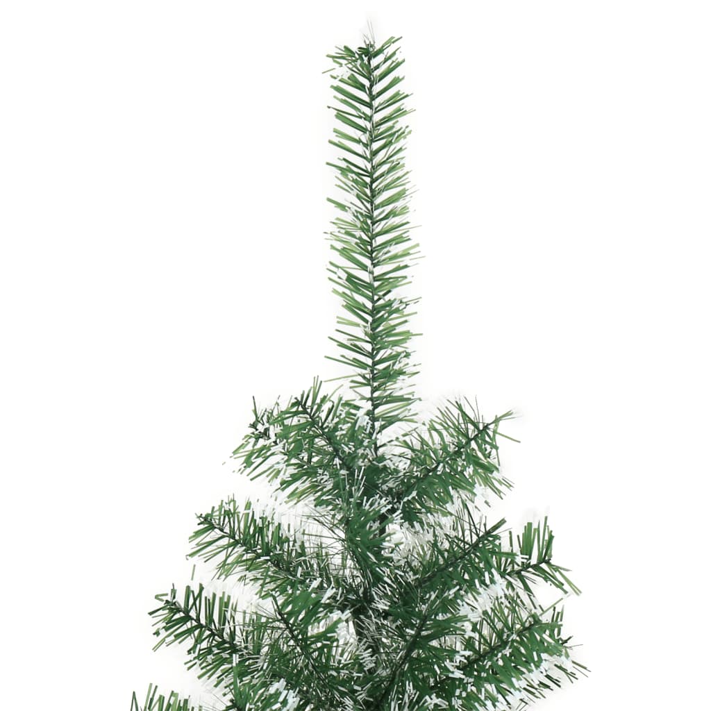 vidaXL Künstlicher Weihnachtsbaum Beschneit Grün 210 cm