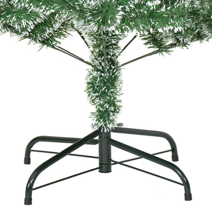 vidaXL Künstlicher Weihnachtsbaum Beschneit Grün 240 cm