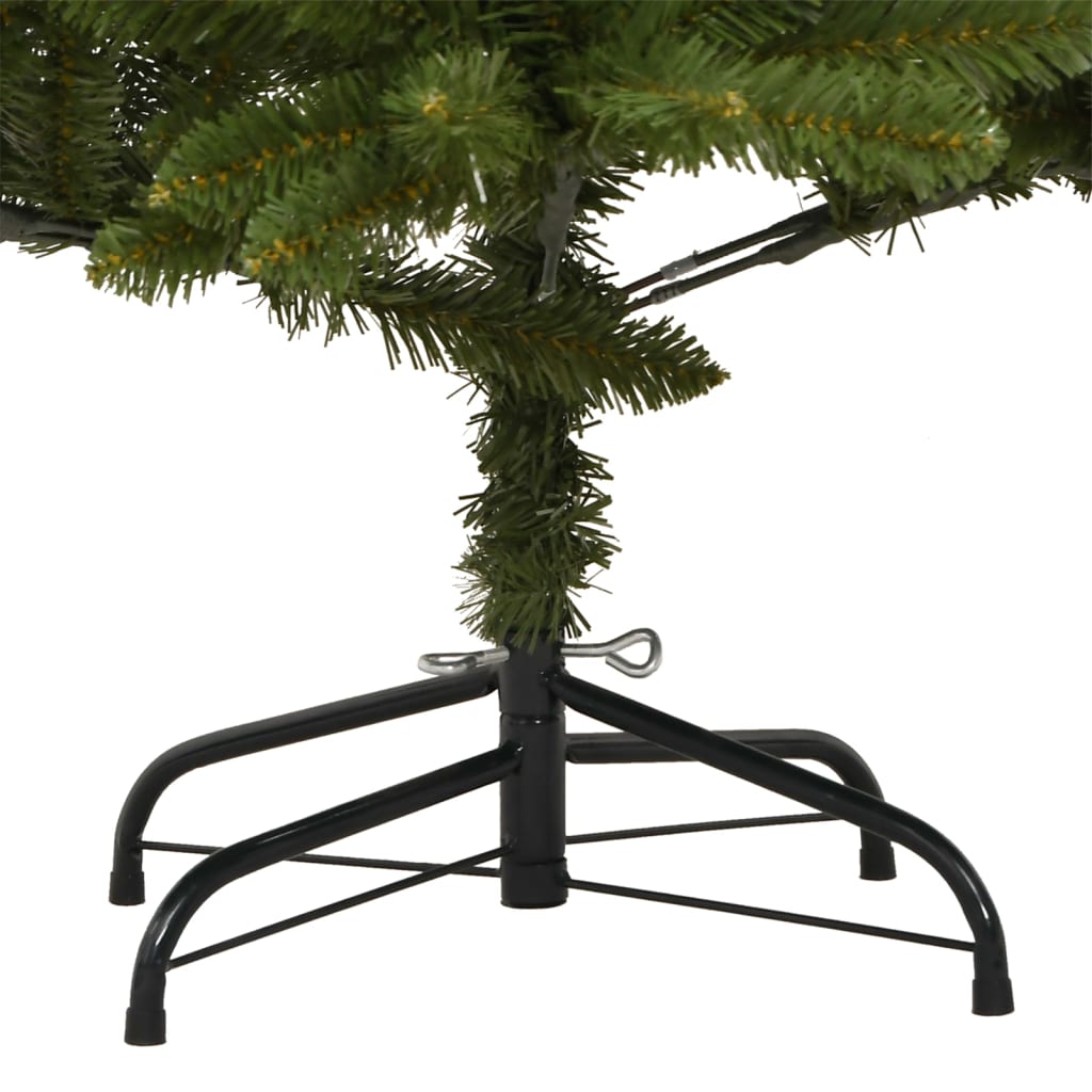 vidaXL Sapin de Noël artificiel pliable avec support Vert 270 cm
