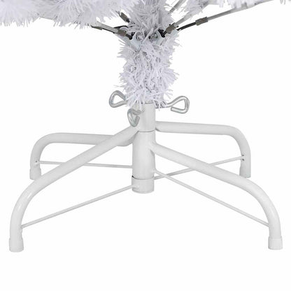 vidaXL Künstlicher Weihnachtsbaum Klappbar mit Ständer Weiß 120 cm
