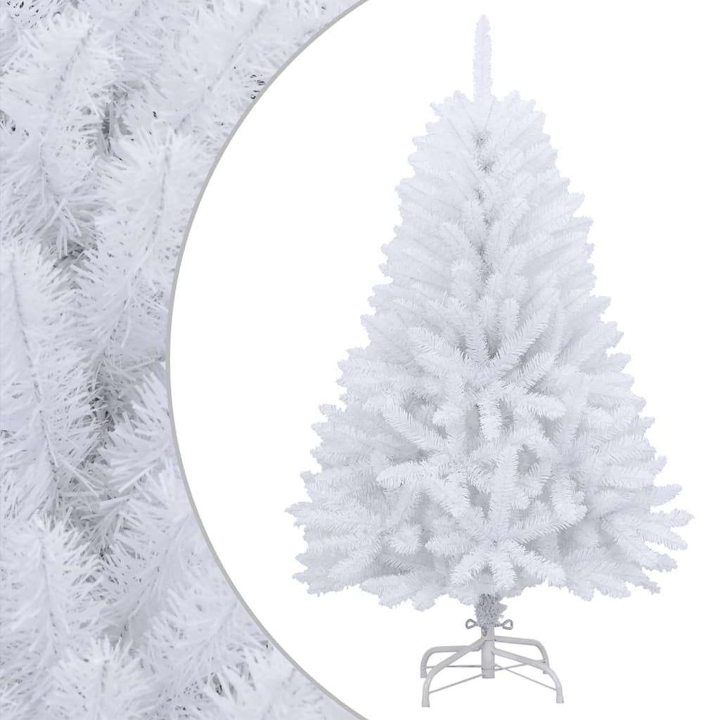 vidaXL Künstlicher Weihnachtsbaum Klappbar mit Ständer Weiß 150 cm