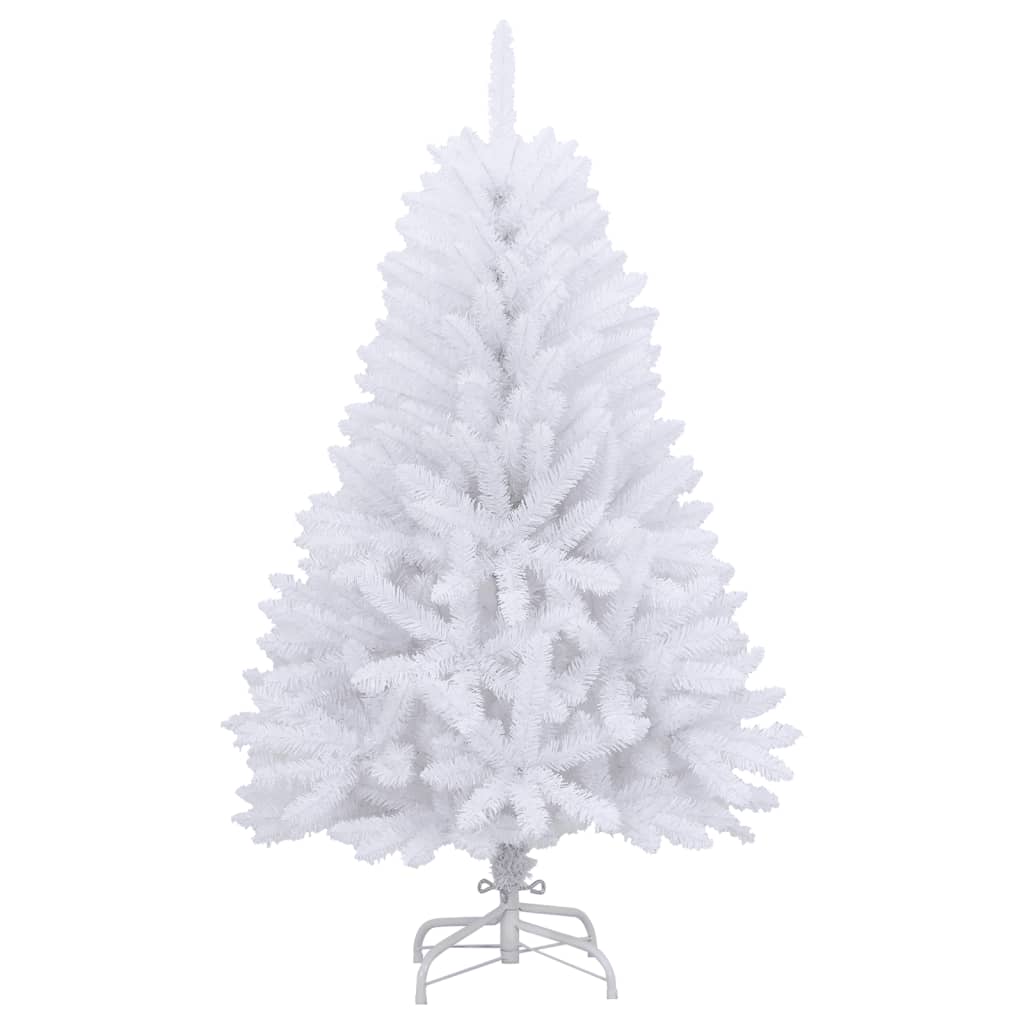 vidaXL Künstlicher Weihnachtsbaum Klappbar mit Ständer Weiß 150 cm