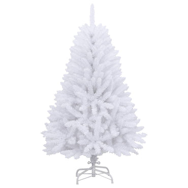vidaXL Künstlicher Weihnachtsbaum Klappbar mit Ständer Weiß 150 cm
