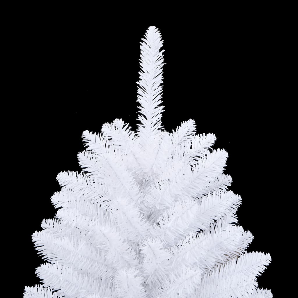vidaXL Künstlicher Weihnachtsbaum Klappbar mit Ständer Weiß 150 cm