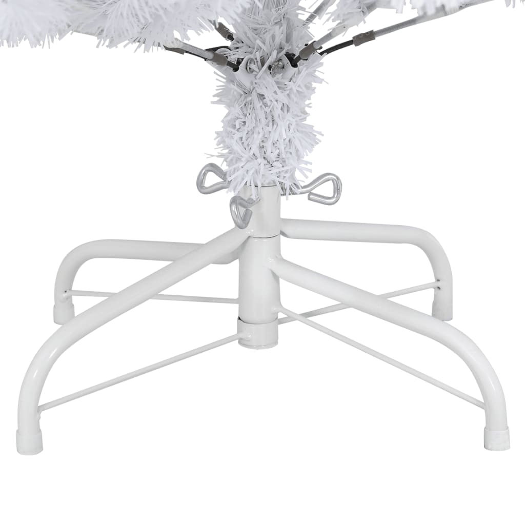 vidaXL Künstlicher Weihnachtsbaum Klappbar mit Ständer Weiß 150 cm