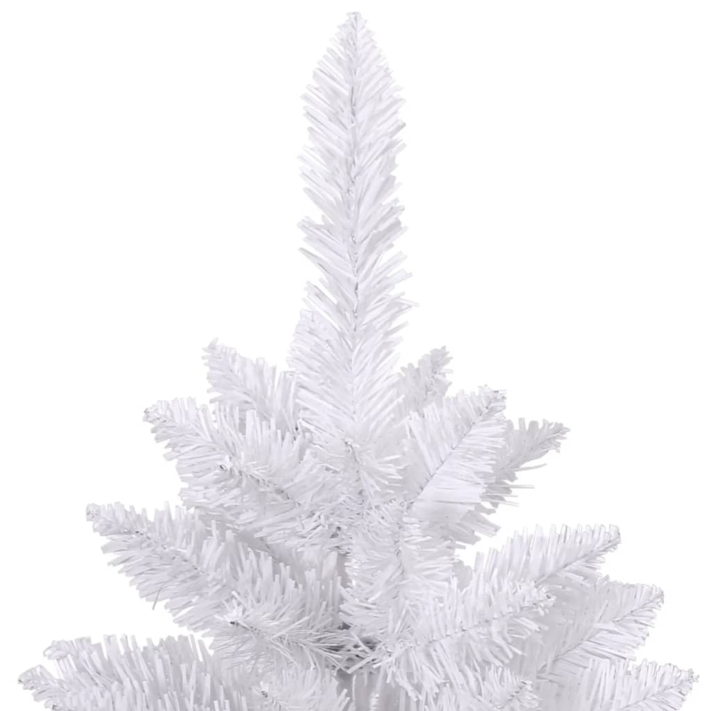 vidaXL Künstlicher Weihnachtsbaum Klappbar mit Ständer Weiß 180 cm