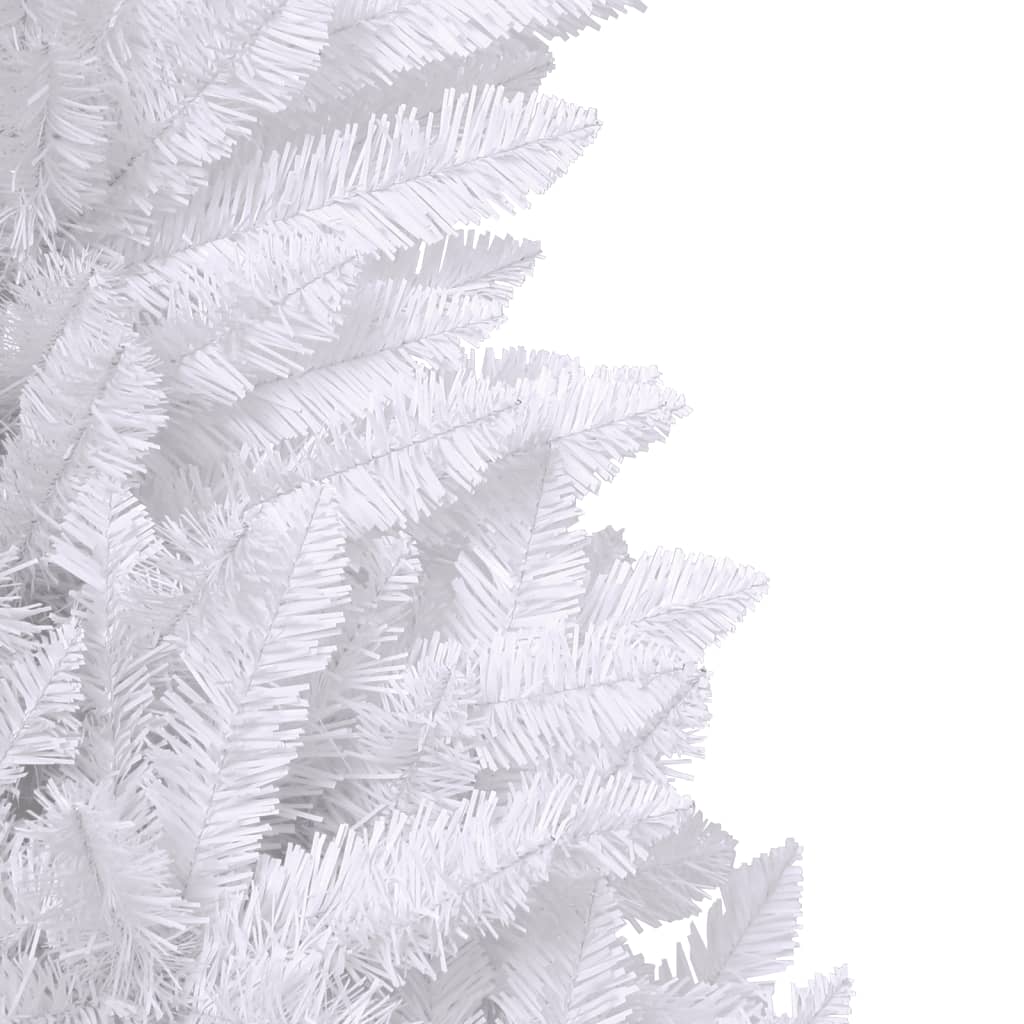 vidaXL Künstlicher Weihnachtsbaum Klappbar mit Ständer Weiß 240 cm