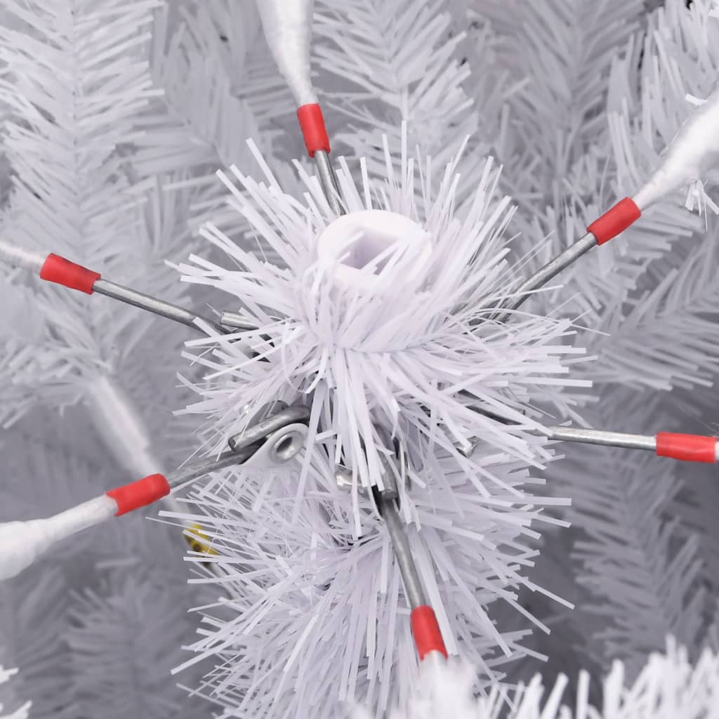 vidaXL Künstlicher Weihnachtsbaum Klappbar mit Ständer Weiß 240 cm
