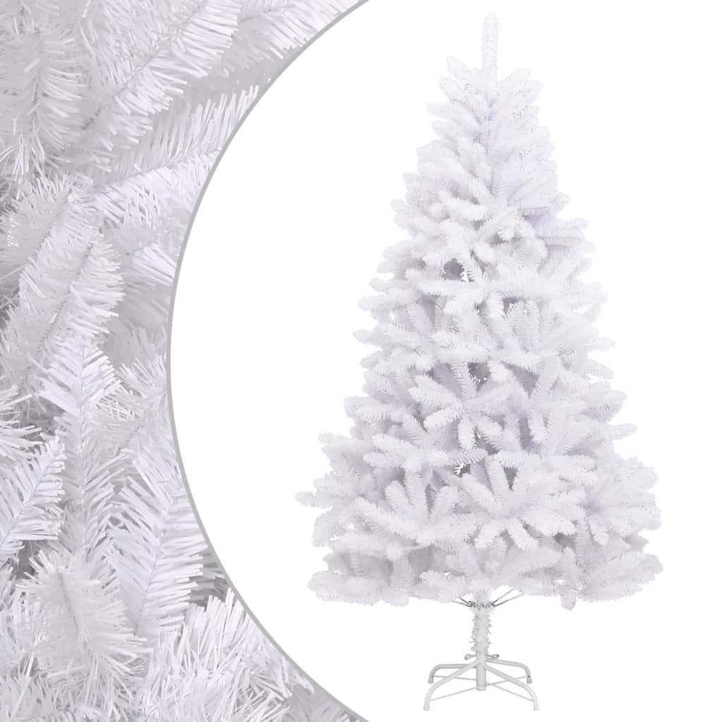 vidaXL Künstlicher Weihnachtsbaum Klappbar mit Ständer Weiß 270 cm