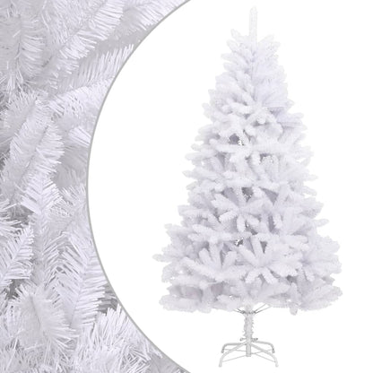 vidaXL Künstlicher Weihnachtsbaum Klappbar mit Ständer Weiß 270 cm