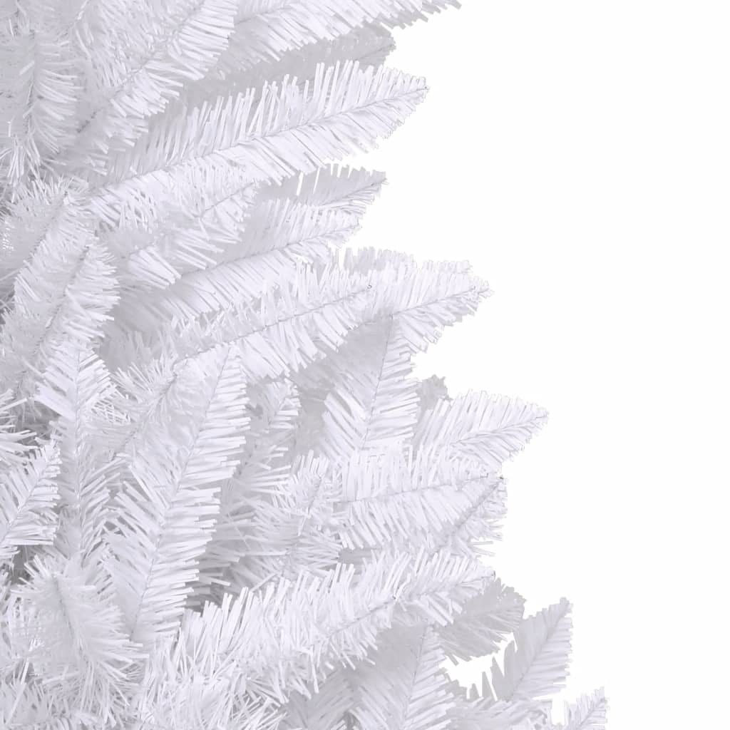 vidaXL Künstlicher Weihnachtsbaum Klappbar mit Ständer Weiß 270 cm