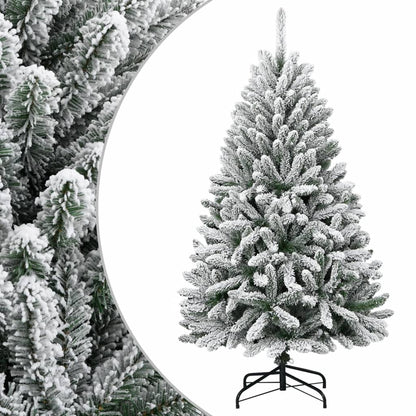 vidaXL Sapin de Noël artificiel pliant enneigé 120 cm